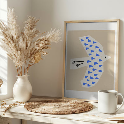 Bird Latte - Stretched Canvas, Poster or Fine Art Print I Heart Wall Art