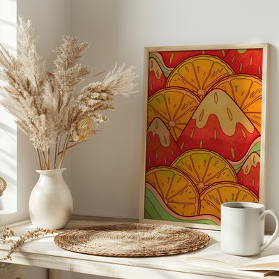 Fruits of summer - Stretched Canvas, Poster or Fine Art Print I Heart Wall Art