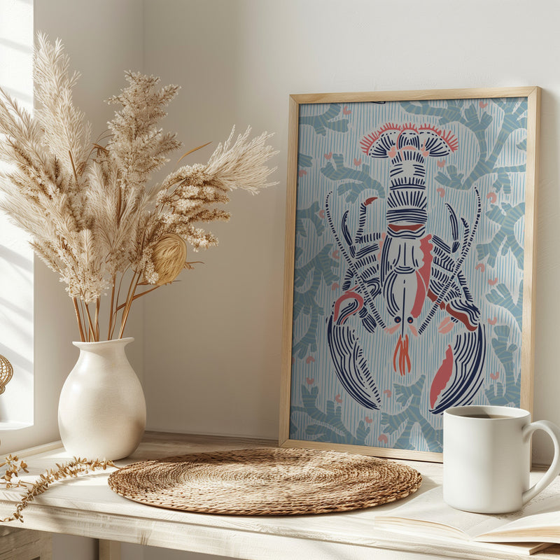 Crustacean Core mint - Stretched Canvas, Poster or Fine Art Print I Heart Wall Art