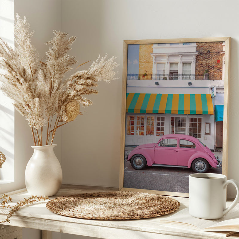 Pink Ride - Stretched Canvas, Poster or Fine Art Print I Heart Wall Art