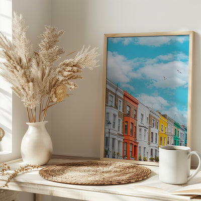 Rainbow Row - Stretched Canvas, Poster or Fine Art Print I Heart Wall Art