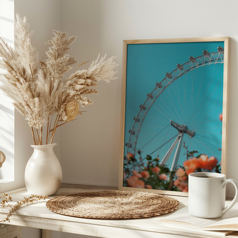 Magical London Eye - Stretched Canvas, Poster or Fine Art Print I Heart Wall Art