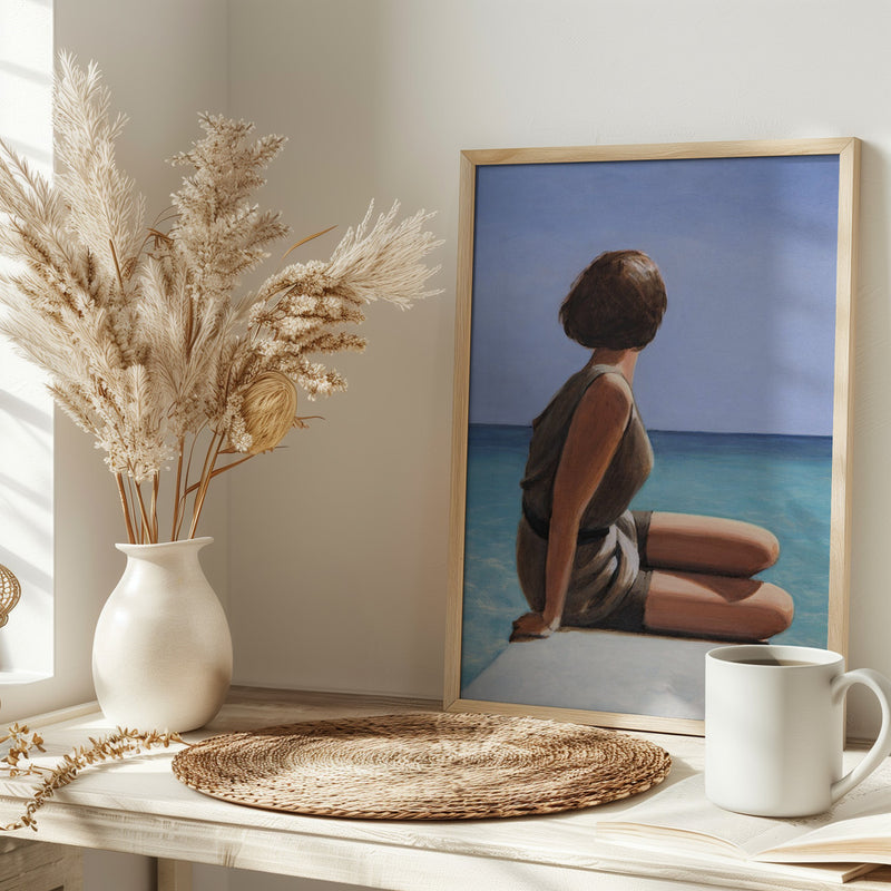 Sea View - Stretched Canvas, Poster or Fine Art Print I Heart Wall Art