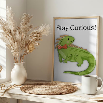 Stay Curious! - Stretched Canvas, Poster or Fine Art Print I Heart Wall Art