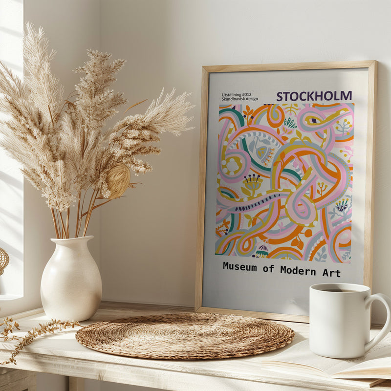 Botanical dopamine Exhibition Stockholm - Stretched Canvas, Poster or Fine Art Print I Heart Wall Art