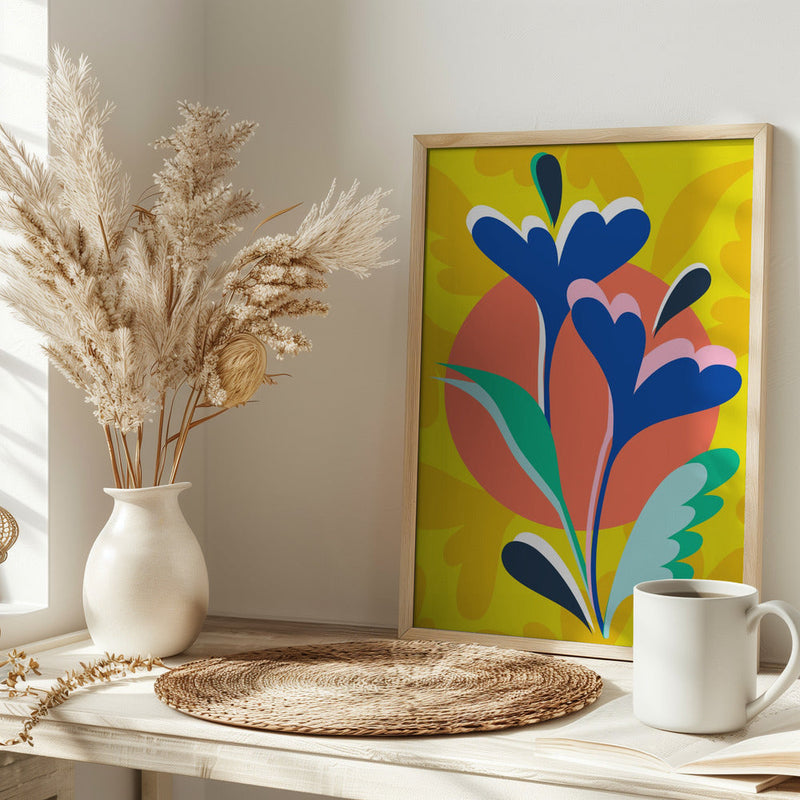 Floral Harmony - Stretched Canvas, Poster or Fine Art Print I Heart Wall Art