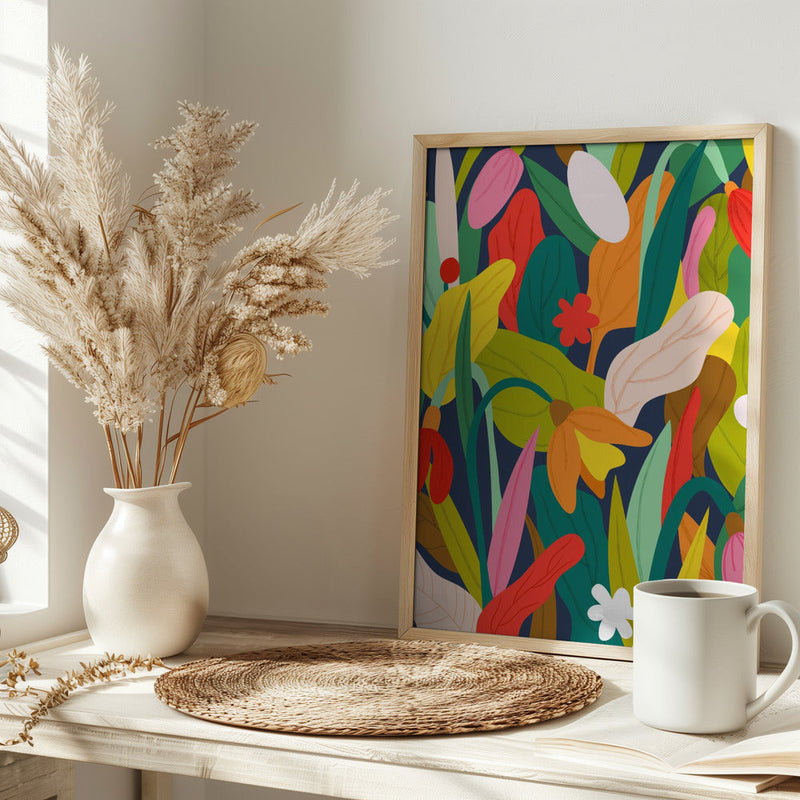 Botanical Symphony - Stretched Canvas, Poster or Fine Art Print I Heart Wall Art