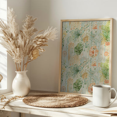 Soft Botanical Dream - Stretched Canvas, Poster or Fine Art Print I Heart Wall Art