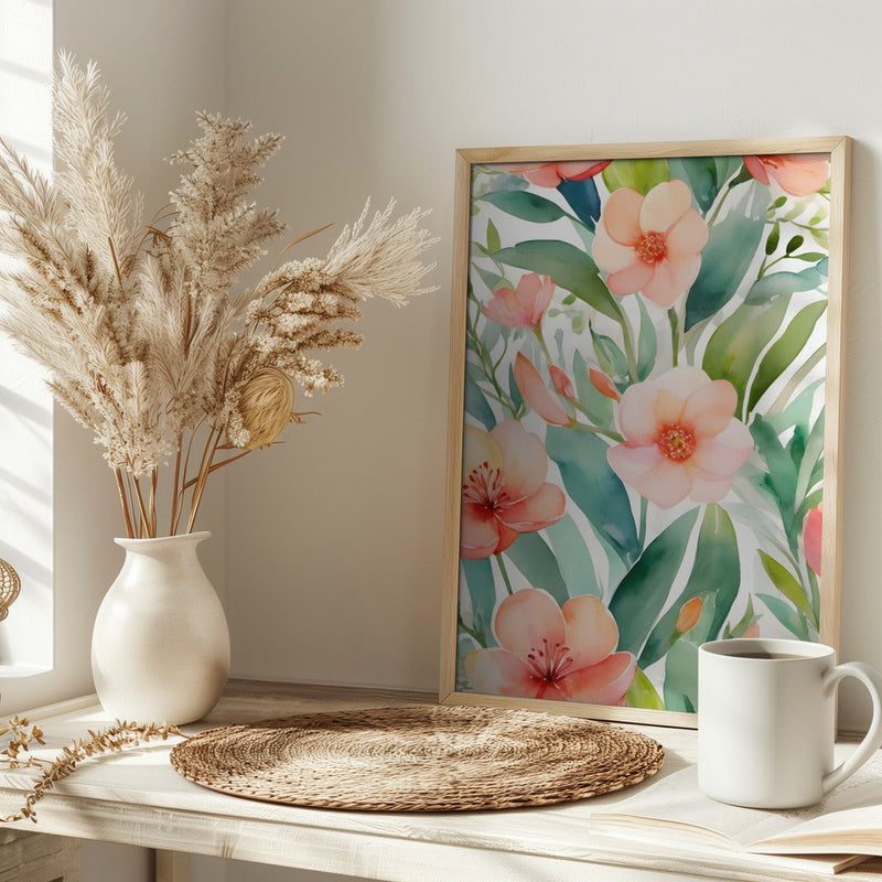 Fresh Spring Botanicals - Stretched Canvas, Poster or Fine Art Print I Heart Wall Art
