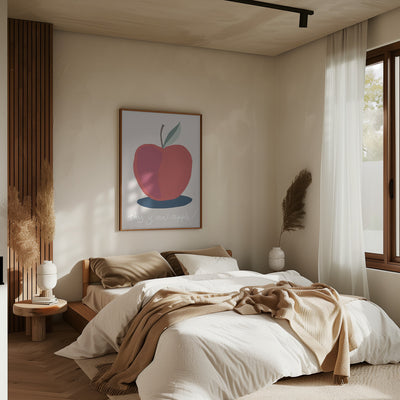 This is an Apple - Stretched Canvas, Poster or Fine Art Print I Heart Wall Art