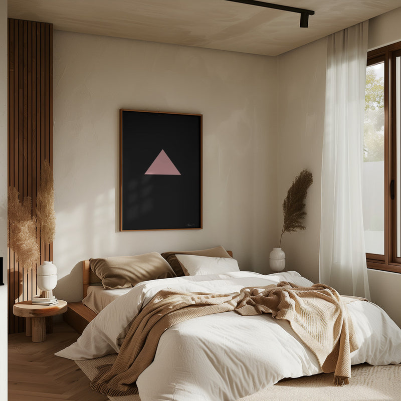 Pink Triangle - Stretched Canvas, Poster or Fine Art Print I Heart Wall Art