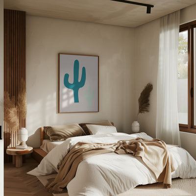 Cactus Beige - Stretched Canvas, Poster or Fine Art Print I Heart Wall Art