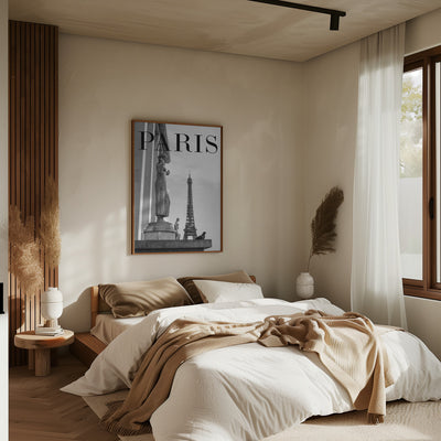 Paris Text 5 - Stretched Canvas, Poster or Fine Art Print I Heart Wall Art