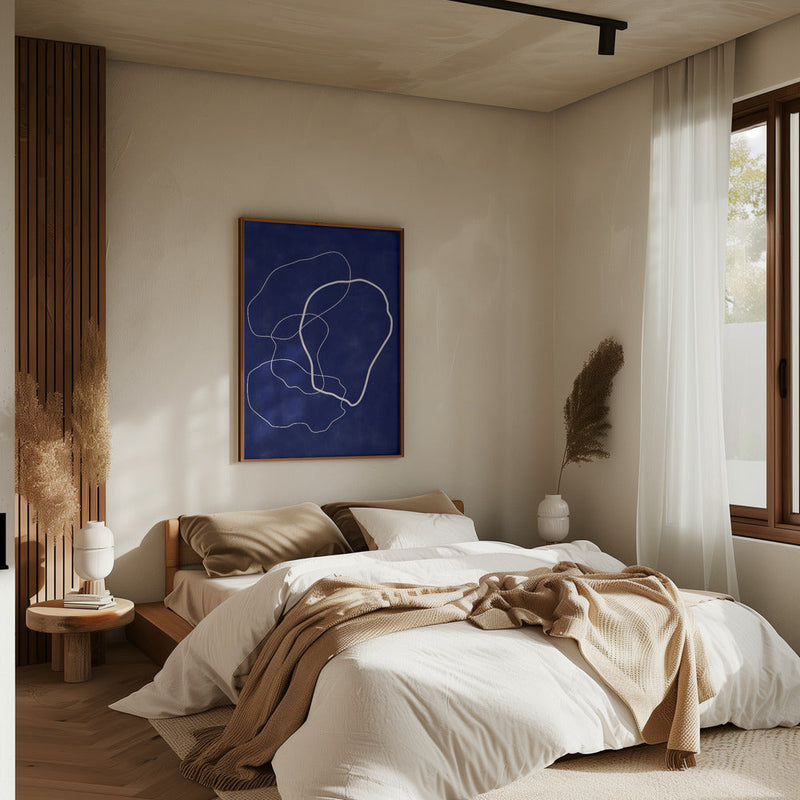 Minimalist Design with Organic Shapes - Stretched Canvas, Poster or Fine Art Print I Heart Wall Art