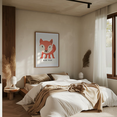 Red Fox - Stretched Canvas, Poster or Fine Art Print I Heart Wall Art