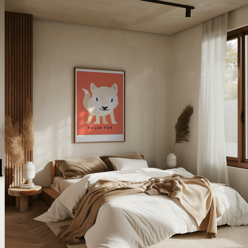 Polar Fox - Stretched Canvas, Poster or Fine Art Print I Heart Wall Art