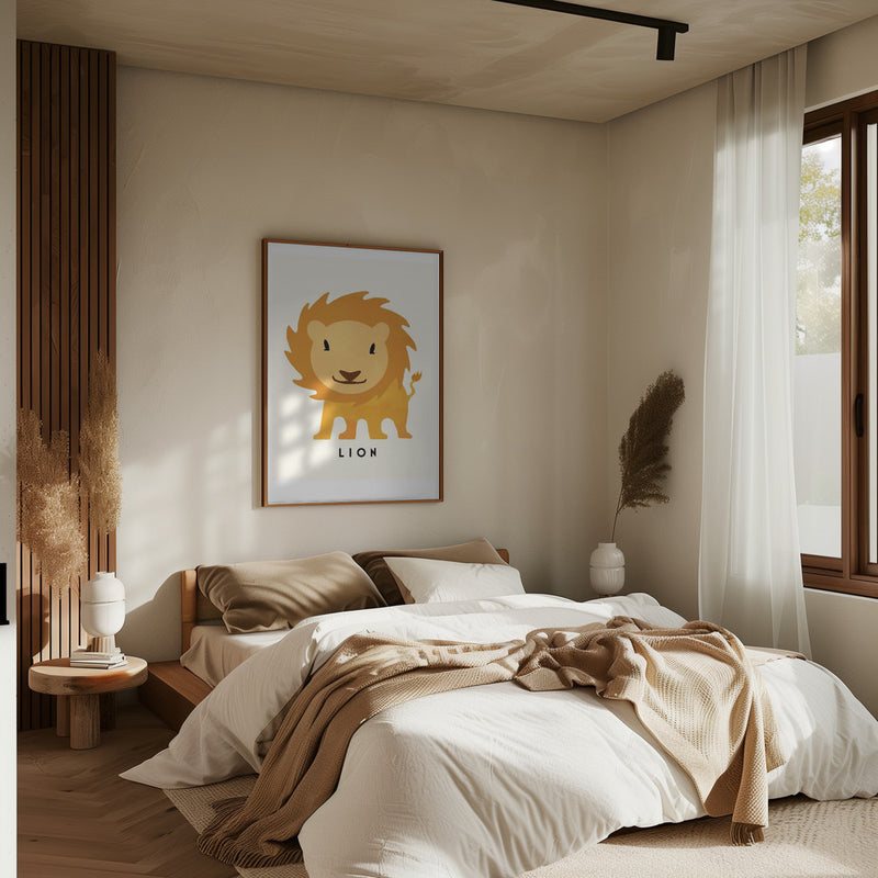 Lion - Stretched Canvas, Poster or Fine Art Print I Heart Wall Art