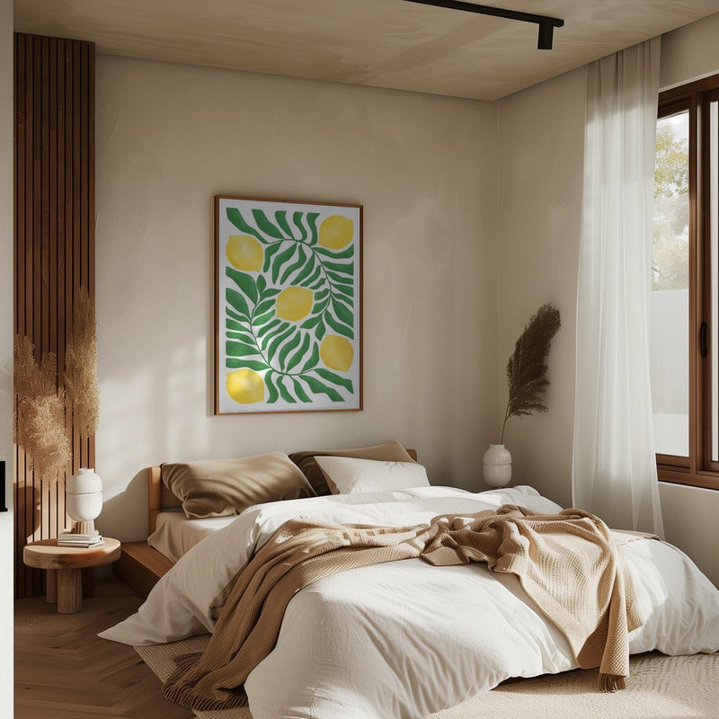 Lemon Grove Vibes - Stretched Canvas, Poster or Fine Art Print I Heart Wall Art