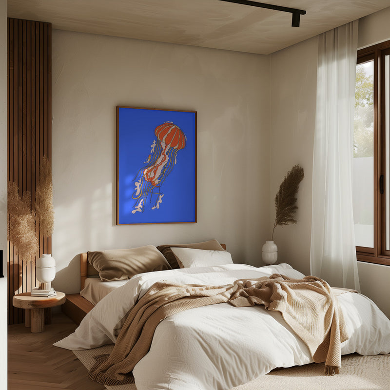 The Giant Jellyfish - Stretched Canvas, Poster or Fine Art Print I Heart Wall Art