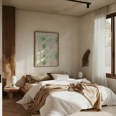 Soft Botanical Dream - Stretched Canvas, Poster or Fine Art Print I Heart Wall Art