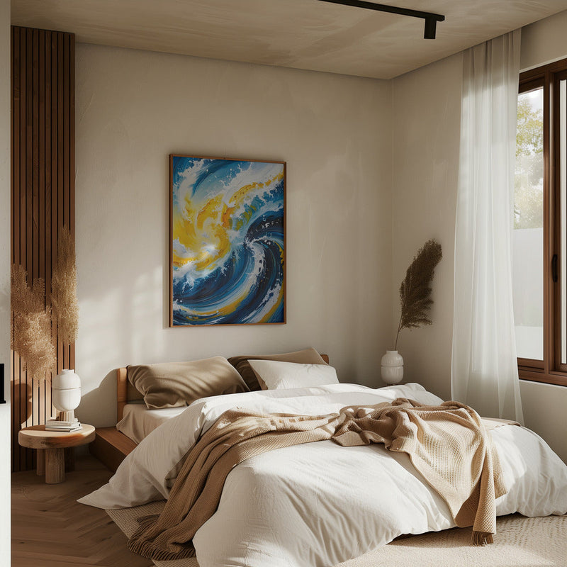 Oceanic Whirlwind - Stretched Canvas, Poster or Fine Art Print I Heart Wall Art