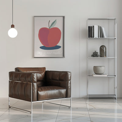 This is an Apple - Stretched Canvas, Poster or Fine Art Print I Heart Wall Art