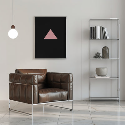 Pink Triangle - Stretched Canvas, Poster or Fine Art Print I Heart Wall Art