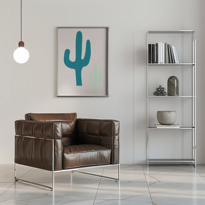 Cactus Beige - Stretched Canvas, Poster or Fine Art Print I Heart Wall Art