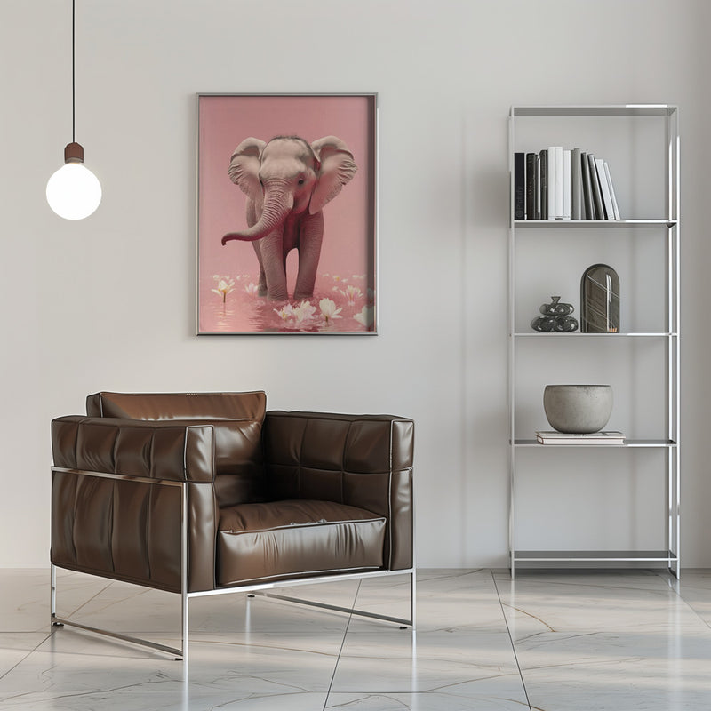 Young Elephant - Stretched Canvas, Poster or Fine Art Print I Heart Wall Art