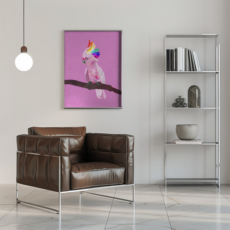 Pride Galah - Stretched Canvas, Poster or Fine Art Print I Heart Wall Art