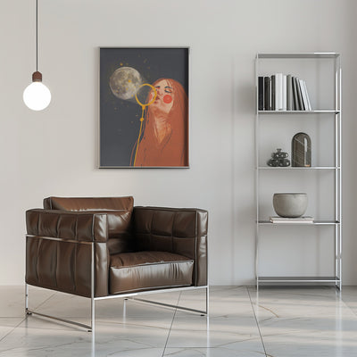 Moon child - Stretched Canvas, Poster or Fine Art Print I Heart Wall Art