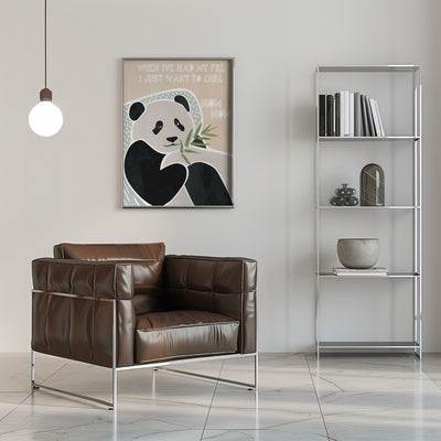 Children's panda typography - Stretched Canvas, Poster or Fine Art Print I Heart Wall Art