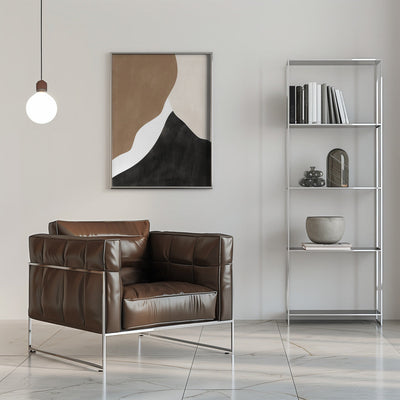 Abstract Beige and Brown Art - Stretched Canvas, Poster or Fine Art Print I Heart Wall Art