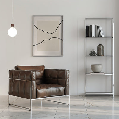 Soft Abstract Lines Art - Stretched Canvas, Poster or Fine Art Print I Heart Wall Art