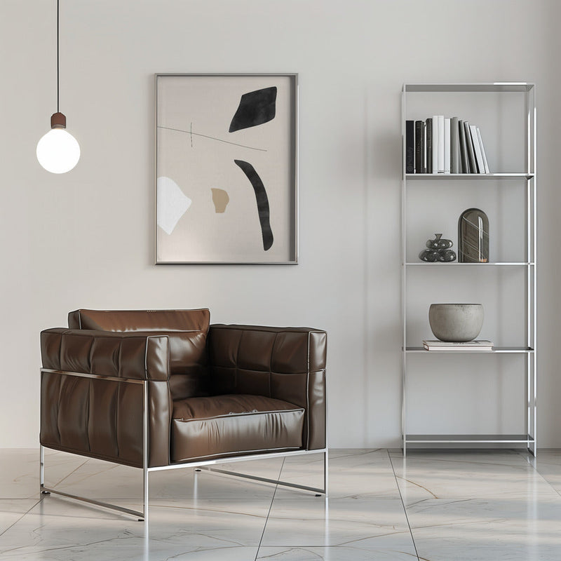 Graphic Shapes and Lines Poster - Stretched Canvas, Poster or Fine Art Print I Heart Wall Art