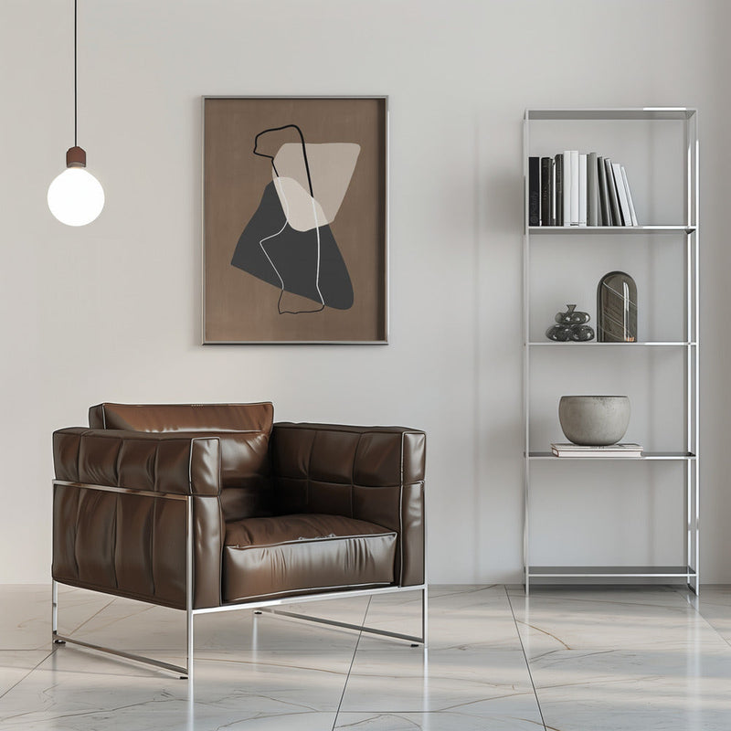 Abstract Silhouette - Stretched Canvas, Poster or Fine Art Print I Heart Wall Art
