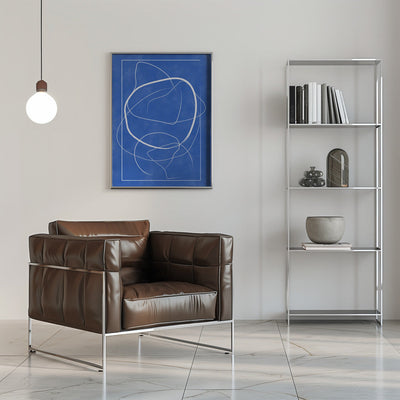 Whirling Azure Paths - Stretched Canvas, Poster or Fine Art Print I Heart Wall Art
