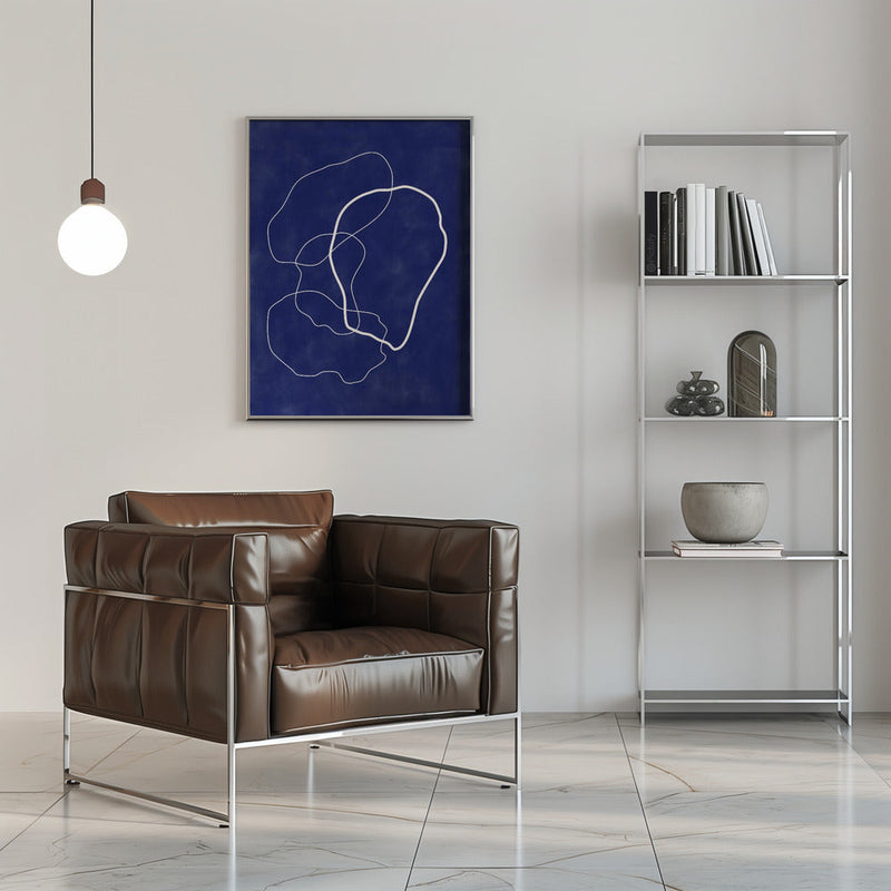 Minimalist Design with Organic Shapes - Stretched Canvas, Poster or Fine Art Print I Heart Wall Art