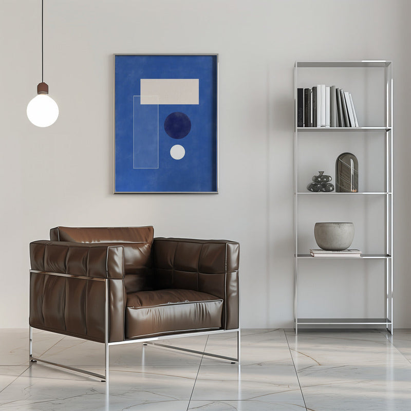 Minimalist Geometric shapes - Stretched Canvas, Poster or Fine Art Print I Heart Wall Art