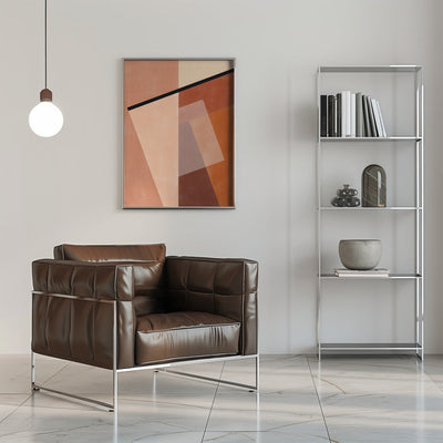 Geometric Shapes And Warm Earth Tones - Stretched Canvas, Poster or Fine Art Print I Heart Wall Art