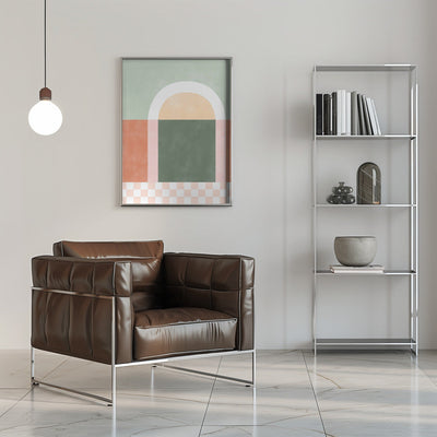 Geometric Composition With Pastel Colors - Stretched Canvas, Poster or Fine Art Print I Heart Wall Art
