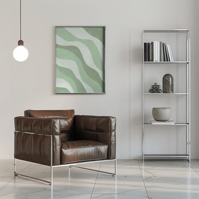 Verdant Waves - Stretched Canvas, Poster or Fine Art Print I Heart Wall Art
