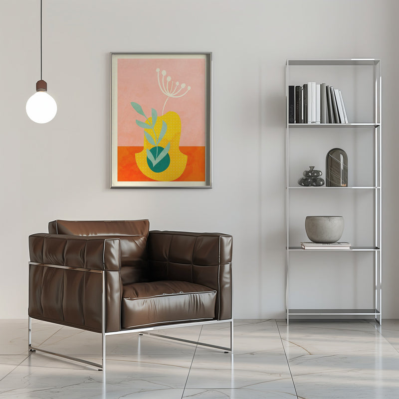 Spaces Fleur2 - Stretched Canvas, Poster or Fine Art Print I Heart Wall Art