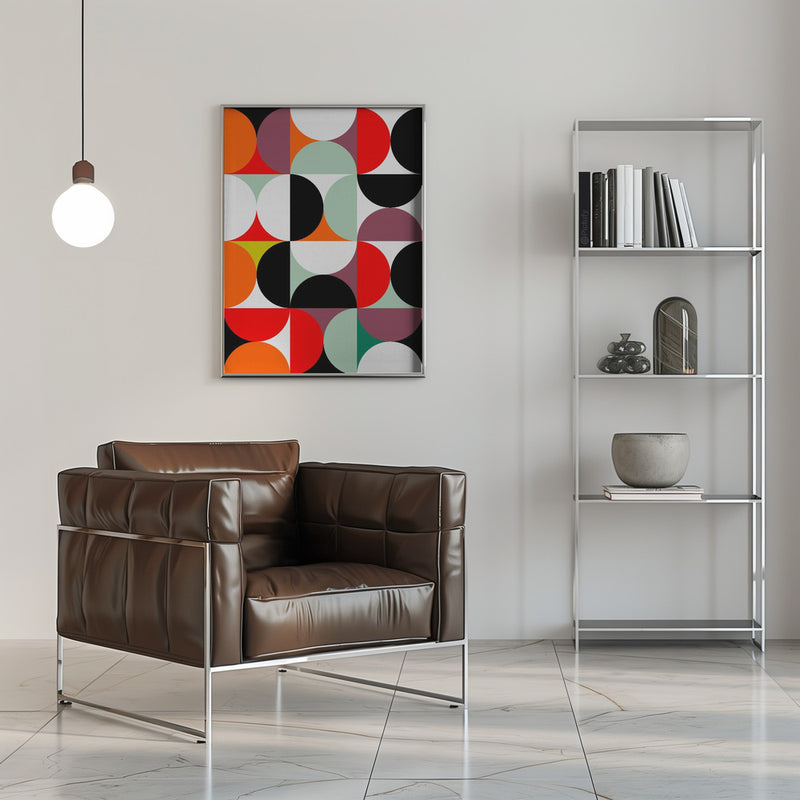 Mid Century 1 - Stretched Canvas, Poster or Fine Art Print I Heart Wall Art