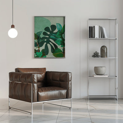 Leaves More 8 Kopie - Stretched Canvas, Poster or Fine Art Print I Heart Wall Art