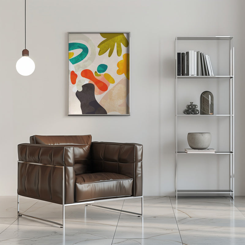 Cutouts Bauhaus 3 Kopie - Stretched Canvas, Poster or Fine Art Print I Heart Wall Art