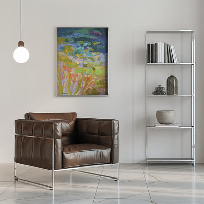 Vibrant Water Lilies - Stretched Canvas, Poster or Fine Art Print I Heart Wall Art