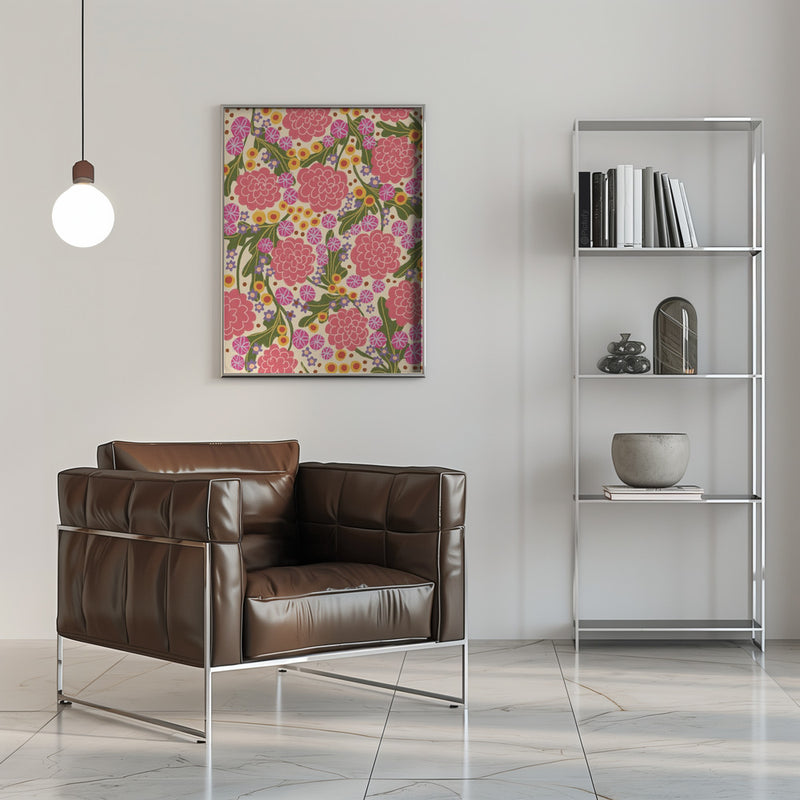 Asters - Stretched Canvas, Poster or Fine Art Print I Heart Wall Art