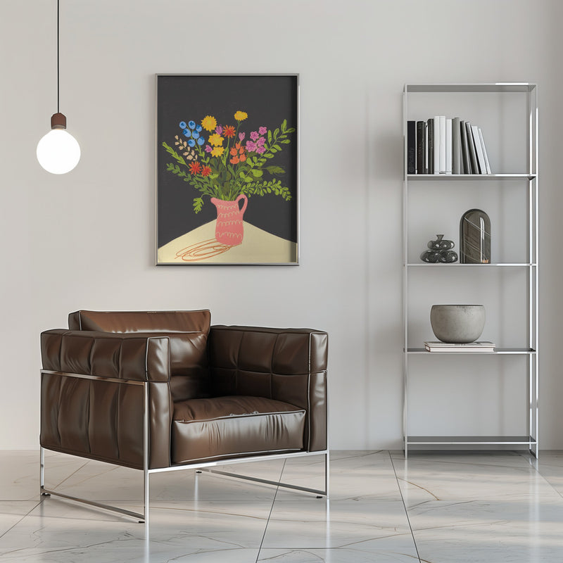 Meadow in a vase - Stretched Canvas, Poster or Fine Art Print I Heart Wall Art