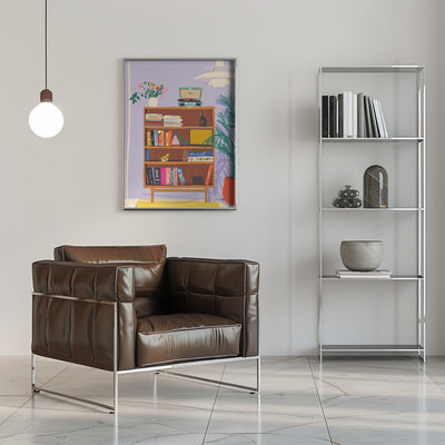 My library - Stretched Canvas, Poster or Fine Art Print I Heart Wall Art